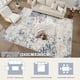 thumbnail image 2 of Alfombra DMOYEST de 8 x 10 cm, abstracta, grande, suave, lavable en interiores, beige y azul, 2 of 9