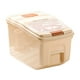 thumbnail image 4 of Contenedor De Almacenamiento De Alimentos Para Arroz Y Cereales, Recipiente Hermético A Prueba De Fugas Para Almacenamiento De Arroz En Grano, Capacidad De 10kg, Tapa Blanca, 4 of 5