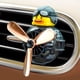 thumbnail image 1 of Cute Pilot Duck Car Air Freshener, Car Diffuser Rotating Propeller Cartoon Car Air Vent Fan Creative Car Perfume Decoration For Cars Air Vent, 1 of 3