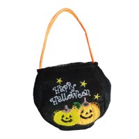 Bothyi - Bolsa De Mano Con Forma De Truco O Trato, Suministros Para Fiestas, Bolsa De Regalo De Halloween Con Asa, Dos Calabazas