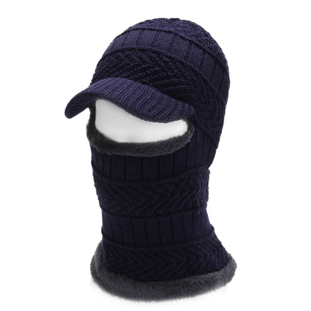 Gorro de punto para invierno, pasamontañas, cálido, para ciclismo, esquí, talla universal, resistente al viento, para clima frío.