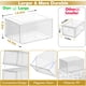 thumbnail image 3 of Organizador de cajas para zapatos con 7 códigos, grande, transparente, apilable, paquete de 9, 3 of 8