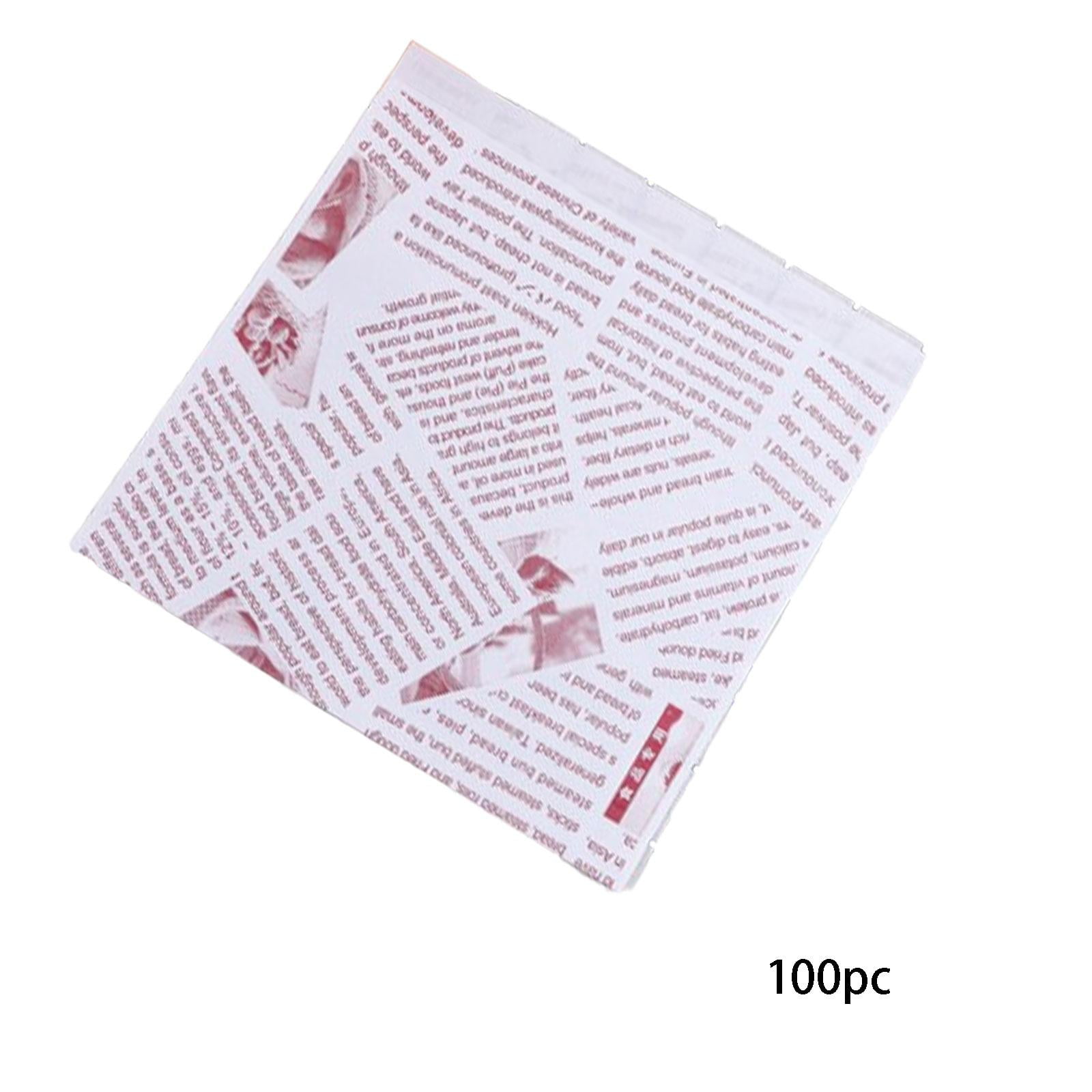 Magideal - 100 Uds. Bolsas Para Hamburguesas Pequeñas Bolsas De Papel Multiusos Bolsas De Regalo Para Fiestas Bolsas De Panadería Bolsas De Papel A Prueba De Gra D