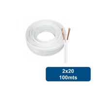 Genérico - Cable Paralelo 2X20 Awg 100Mts Blanco