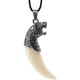 thumbnail image 1 of Hombres Antique Wolf Fang Tooth Colgante Collar Vintage Wolf Tooth Dragon Alloy Colgante Collar Fashion Choker Jewelry Gift, 1 of 6