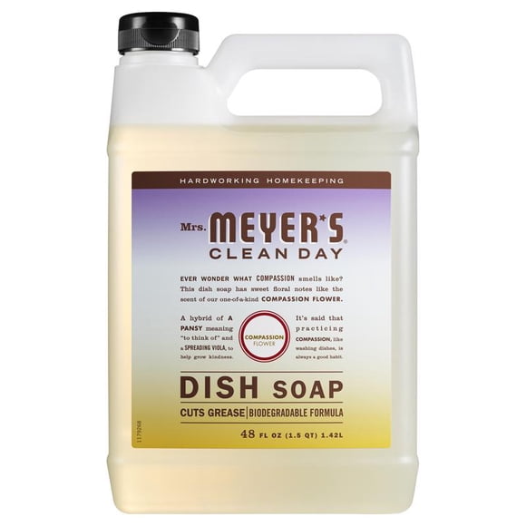 Recambio de jabón para platos Mrs. Meyer's Clean Day Compassion Flower, 1,42 L