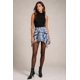 thumbnail image 1 of Falda Asimetrica Cuadrillé Para Mujer Estilo Casual Fiesta azul Talla Única, 1 of 3
