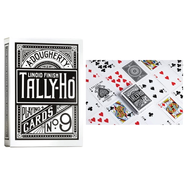 Tally Ho Poker – Baraja De Cartas De Póker, Estuche De Cartón, Formato 6.5 X 9 Cm