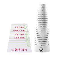 Magideal - Mandril De Pulsera, Calibrador De Pulsera, Piezas De Repuesto, Tamaño De Viaje, Reparación De Joyería Profesional, Herramienta De Envoltura De Alambre , Sizer Y Tarjeta Sizer Estilo A