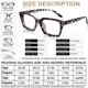 thumbnail image 5 of Gafas de Lectura AEZUNI 3.0 Leopardo Cuadrado Oversized, 5 of 7