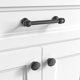 thumbnail image 3 of Tirador para gabinete Kruse Hardware Milano de 15 cm, negro mate, 3 of 6