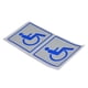 thumbnail image 3 of 1 par de pegatinas de señal para silla de ruedas, señalización autoadhesiva, señal de identificación, fácil instalación, accesorios para coche, lugar, 3 of 5