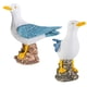thumbnail image 5 of 2 Piezas Gaviota Soporte Tocón Estatua Gaviota Estatuillas Artesanía Escultura Adorno Náutico para Patio Hogar interior y exterior Césped Jardín, 5 of 5