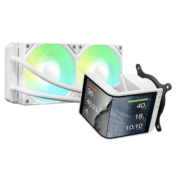 Enfriador AIO TRYX PANORAMA SE 240 ARGB blanco 240 mm con 6,67 pulgadas