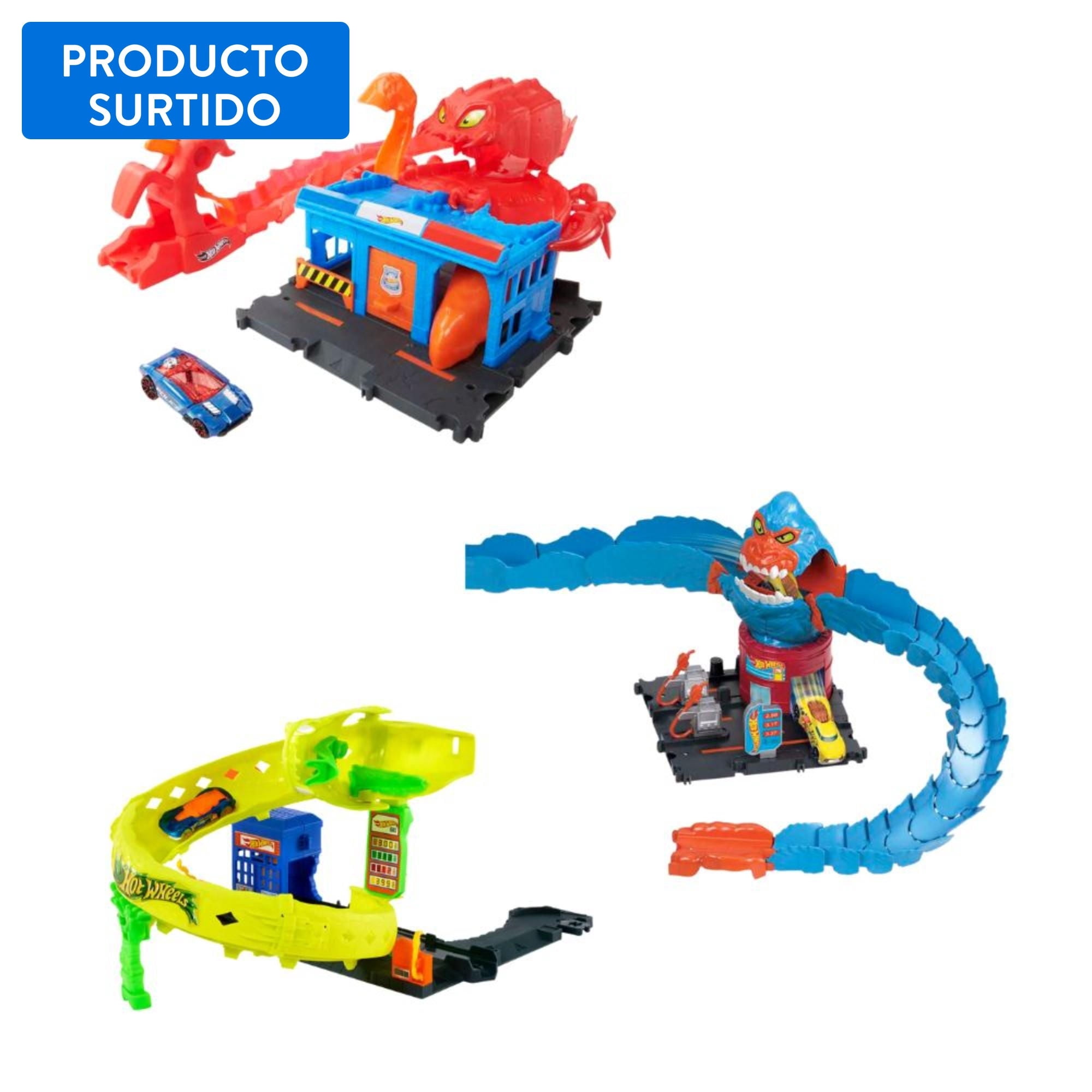 Hot Wheels City Némesis Set Pista Monstruo 4‑8 Años