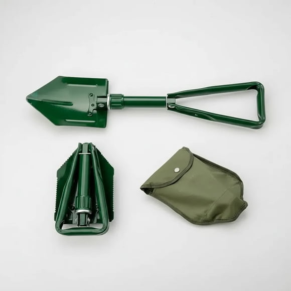 Pala Plegable Camping Serrucho Verde 1 Kg 20x15cm Con Funda
