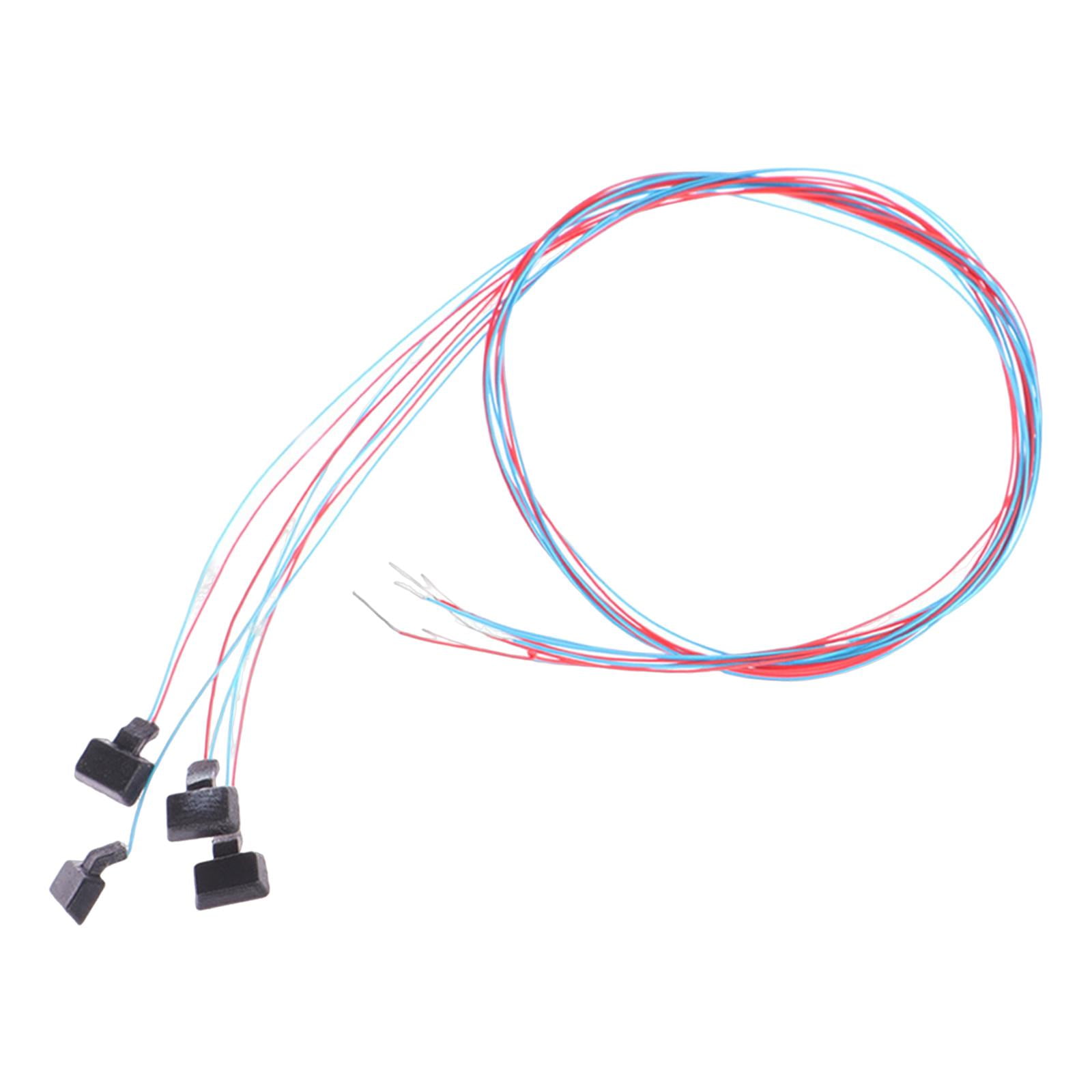 Magideal - 4 Faroles De Pilar En Miniatura, Simulación De Farola, Versátiles Para Decoración De Césped, Manualidades, Iluminación Exterior, Modelo Para Dioramas. Luz Blanca Cálida