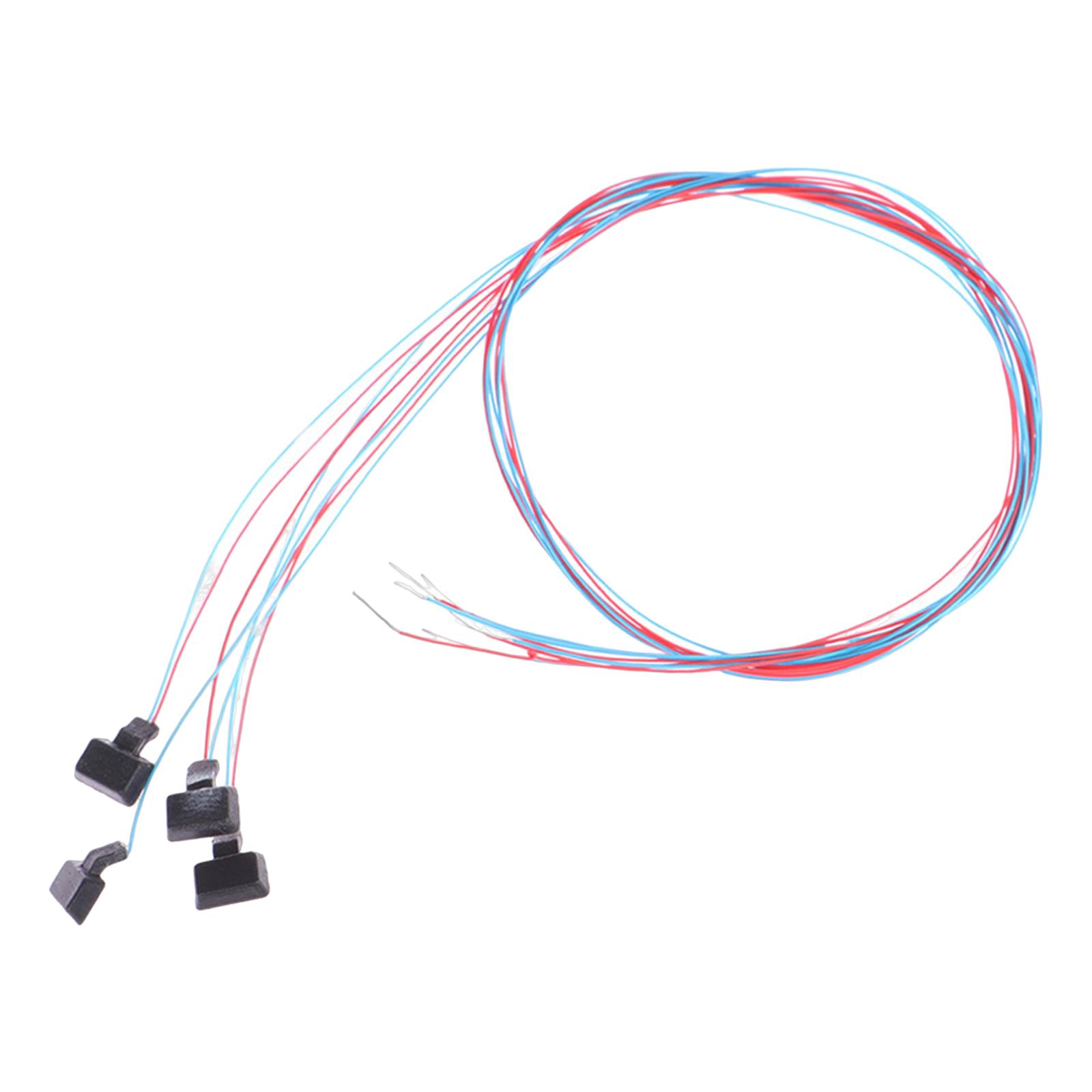 Magideal - 4 Faroles De Pilar En Miniatura, Simulación De Farola, Versátiles Para Decoración De Césped, Manualidades, Iluminación Exterior, Modelo Para Dioramas. Luz Blanca Cálida