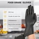 thumbnail image 5 of Guantes desechables de vinilo SWIFTLITE negros aptos para uso alimentario (100), 5 of 6