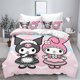 thumbnail image 1 of Series Kurome 100% Polyester Printed Bedding Set Duvet Cover Queen Cotton Cute Printed Cartoon Quilt Cover With Pillowcas, 1 of 5
