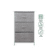 thumbnail image 2 of Cajonera Cómoda 3 Cajones Organizador Tela Gris Blanco, 2 of 3