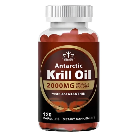 Suplemento Krill Oil 100% Pure Aceite Krill 120caps 2000mg