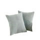 thumbnail image 1 of Pack De 2 Fundas De Cojin Felpa Celeste, 1 of 3