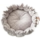 thumbnail image 5 of Cama mullida para perros y , alfombrilla ajustable cálida, suministros para perros y medianos, forma forma forma , ligera, cómoda para invierno, - punto gris claro, 5 of 5
