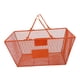 thumbnail image 3 of Canasto De La Compra Con Asas Canasto De Almacenamiento Para Tienda De Comestibles Al Por Menor Cocina Naranja, 3 of 3