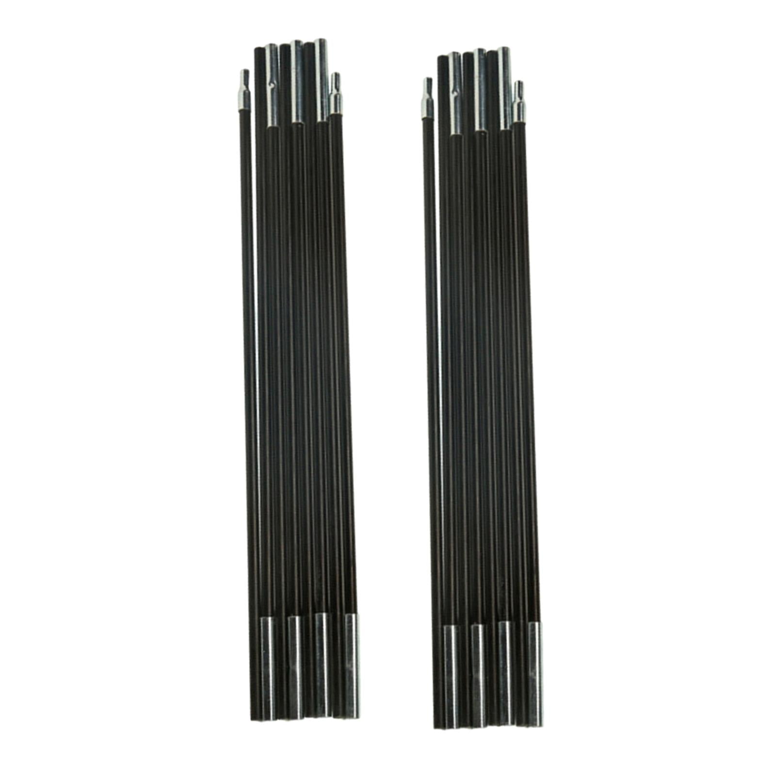 Ioensy - Postes De Tienda De Fibra De Vidrio, Postes De Tienda Premontados Negros De Repuesto Para Acampar, 3,6 M, 3 Personas