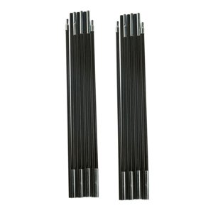 Ioensy - Postes De Tienda De Fibra De Vidrio, Postes De Tienda Premontados Negros De Repuesto Para Acampar, 3,6 M, 3 Personas