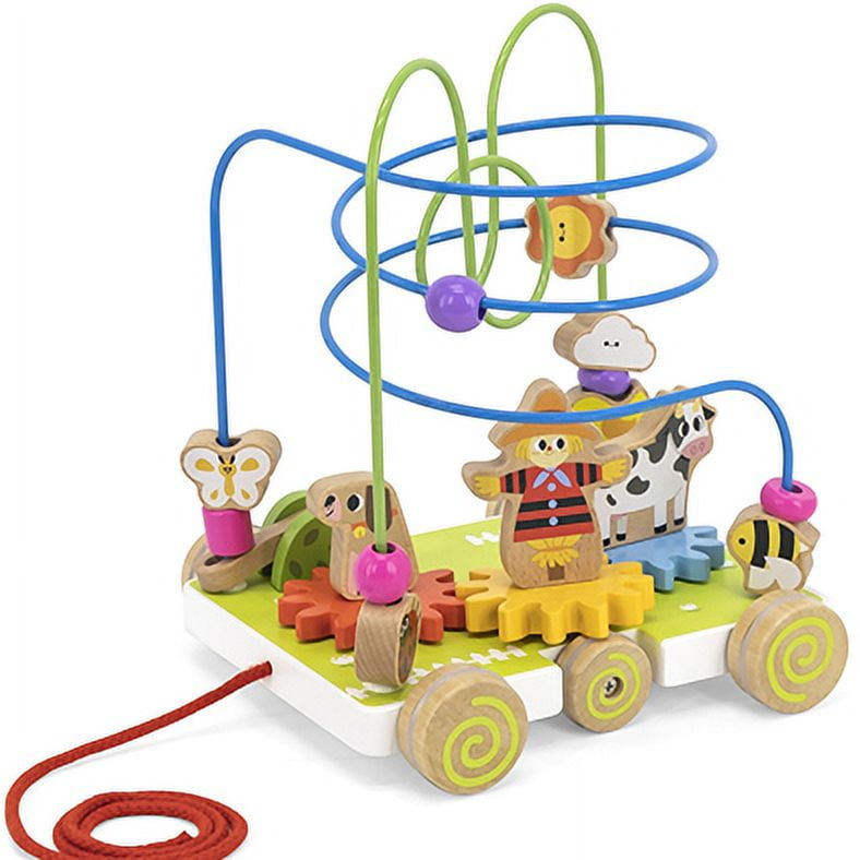 Viga - Juego De Arrastre Circuitos Y Engranajes Madera