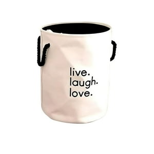 Crusec - Cesta Canasto De Ropa Sucia 62 Litros Plegable - Blanco