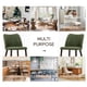 thumbnail image 4 of Juego de 4 sillas de comedor COLAMY, verde, cuero PU, patas de madera, 4 of 4