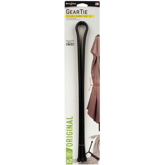 Pack 2 Amarras de goma multiuso GearTie 81 cm negro Nite Ize
