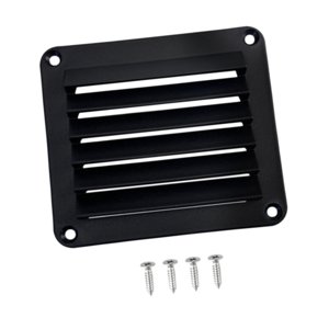 Bothyi - Rejilla De Ventilación Rectangular De Nailon Para Embarcaciones, Para Vehículos Recreativos, Embarcaciones, Color Negro