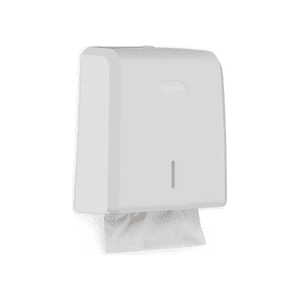 Genérico - Dispensador De Toalla Interfoliada Corto, Blanco Clásico