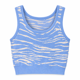 thumbnail image 2 of Top Mujer Tejido Animal Print Cebra Elasticado Sin Mangas celeste Talla Única, 2 of 3