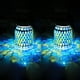 thumbnail image 1 of Paquete de 2 mosaicos solares para exteriores, impermeables, azules,, 1 of 3