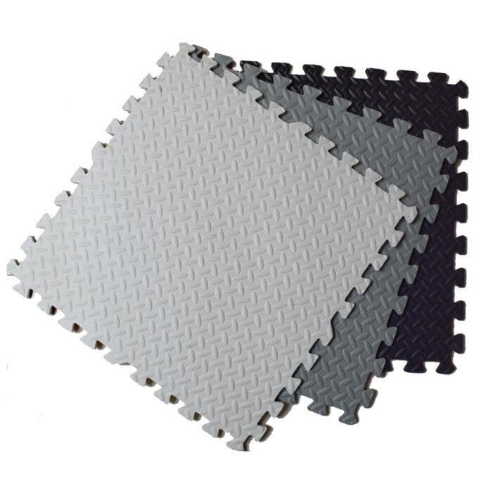 Color Lab - Protector De Suelo Fitness Gris 60x60x2 Cm