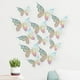 thumbnail image 1 of 12pcs Paper Butterfly Wall Stickers Decorations, 3D Hollow Three-dimensional Simulation Decoration For Living Room, 1 of 5