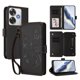 thumbnail image 1 of Funda Cartera Mariposa para [Xiaomi Poco F6] con Soporte y Cremallera Negro, 1 of 6