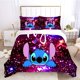 thumbnail image 1 of Stitch Cute Anime Kids Duvet Cover with Pillowcases Cartoon Bedding Sets Gifts for Girls Boys Kids Adults Queen King Full Size, 1 of 5