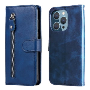 Gangxun - Funda Con Cremallera Para Iphone 11 Pro, Carcasa Cartera De Cuero Pu Con Soporte Y Tarjetero