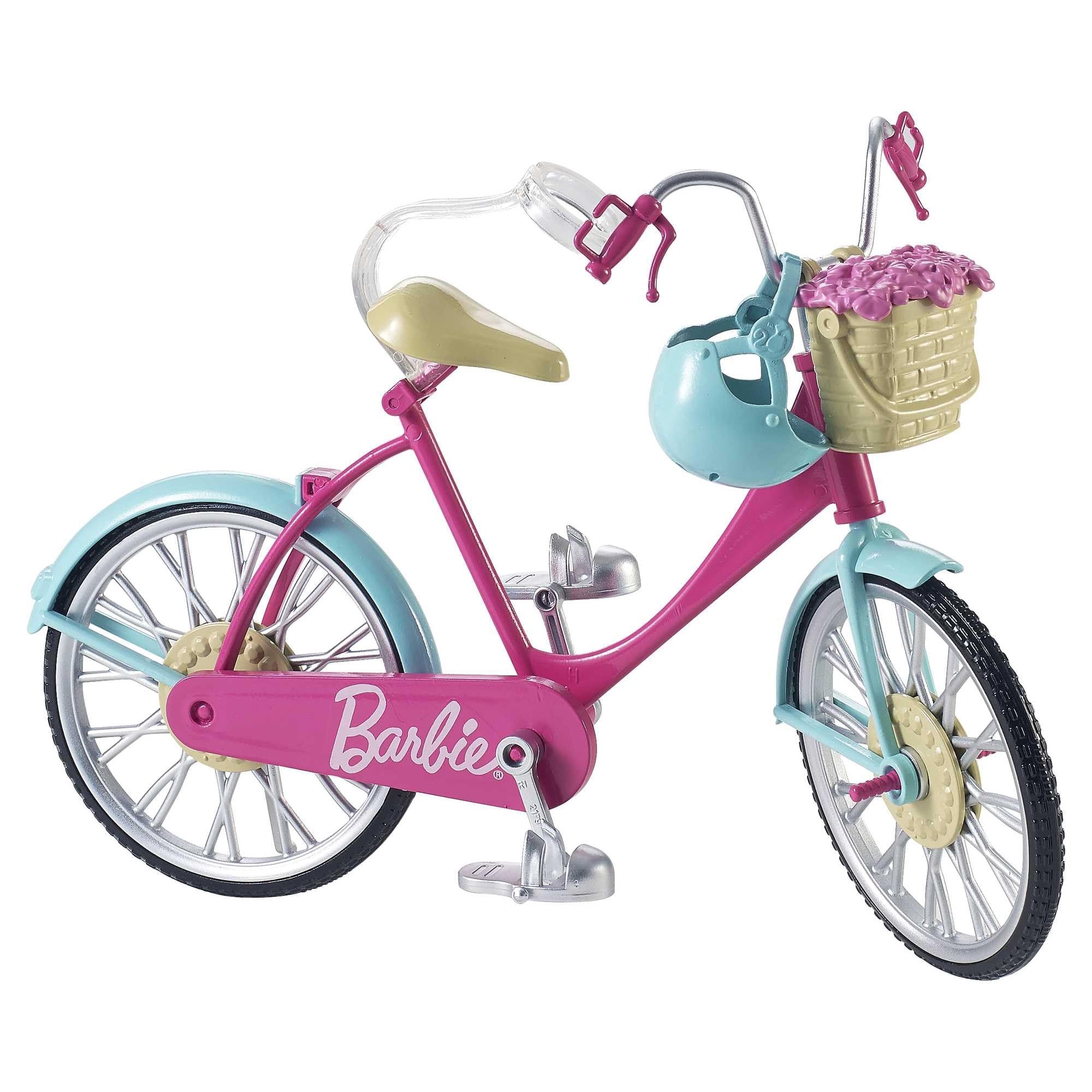 Bicicleta Barbie Con Cesta De Flores Barbie