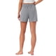 thumbnail image 3 of INSPIRE CHIC Pantalones Cortos de Pijama de Punto de Algodón para Mujer Ropa de Descanso Suave con Cintura Elástica Ajustable y Bolsillos XL Gris, 3 of 6