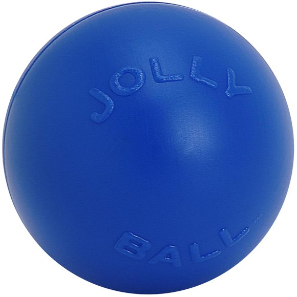 Juguete para perro Jolly Pets Pelota Push‑n‑Play de 15 cm azul