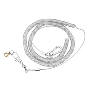 Ioensy - Kit De Correa De Cadena Para Pies Con Arnés Para Pájaros, Antiapagado Duradero Para Mascotas Para Entrenamiento Al Aire Libre, 4,5 Mm + 6M