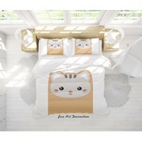 Milsleep - 3D Cartoon Animal Cat Pattern Quilt Cover Set Ropa De Cama Set Funda Nórdica