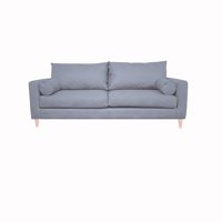 Induhome - Sofa Indu 2 Cuerpos Chenille Gris